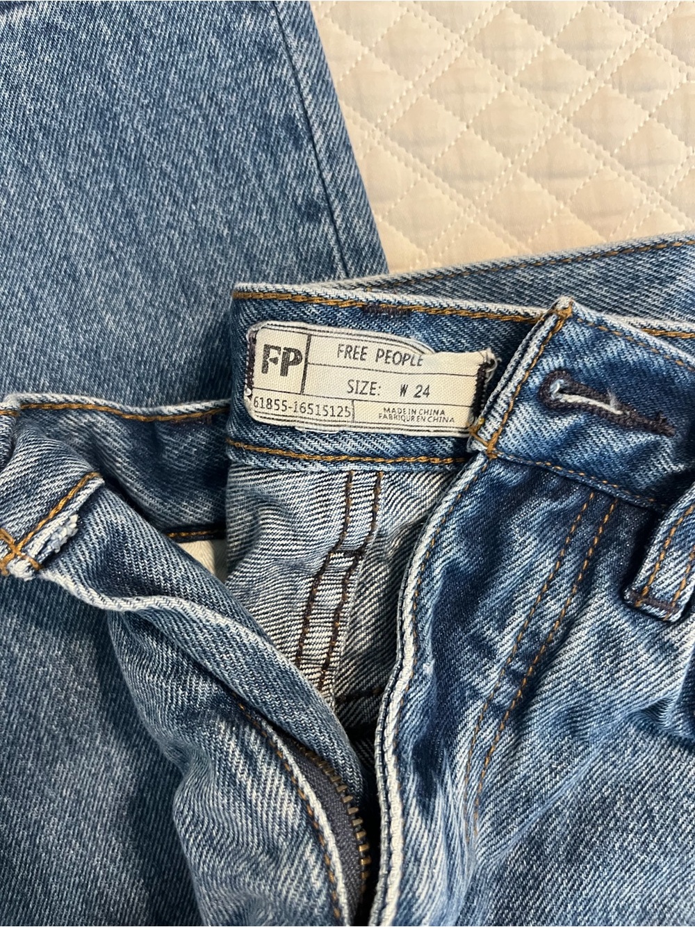 Free People Light Blue Men’s Straight Denim Jeans